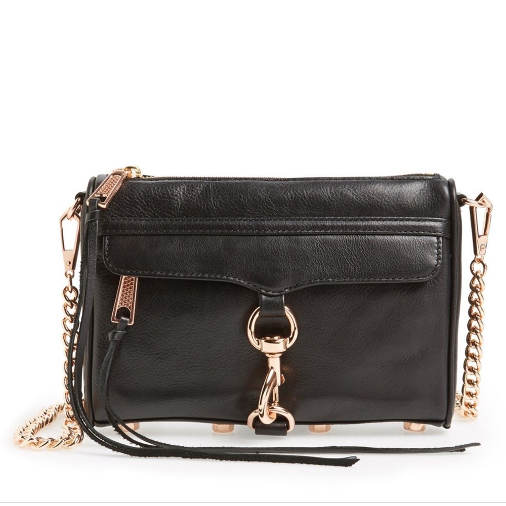 Rebecca Minkoff Rose Gold Mini Mac Bag